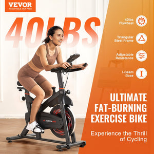 VENOR Exercise Bike - 40 lbs. Flywheel