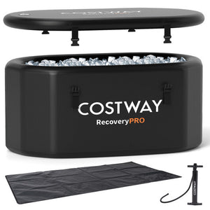 Costway RecoveryPro Oval Ice Bath - Black