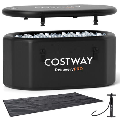 Costway RecoveryPro Oval Ice Bath - Black