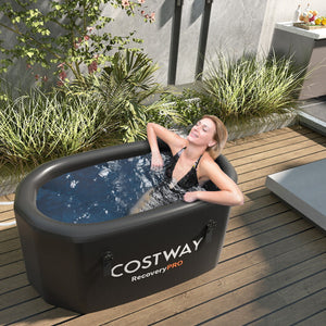 Costway RecoveryPro Oval Ice Bath - Black