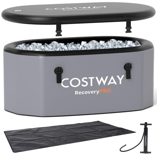 Costway RecoveryPro Oval Ice Bath - Grey