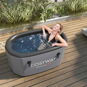 Costway RecoveryPro Oval Ice Bath - Grey