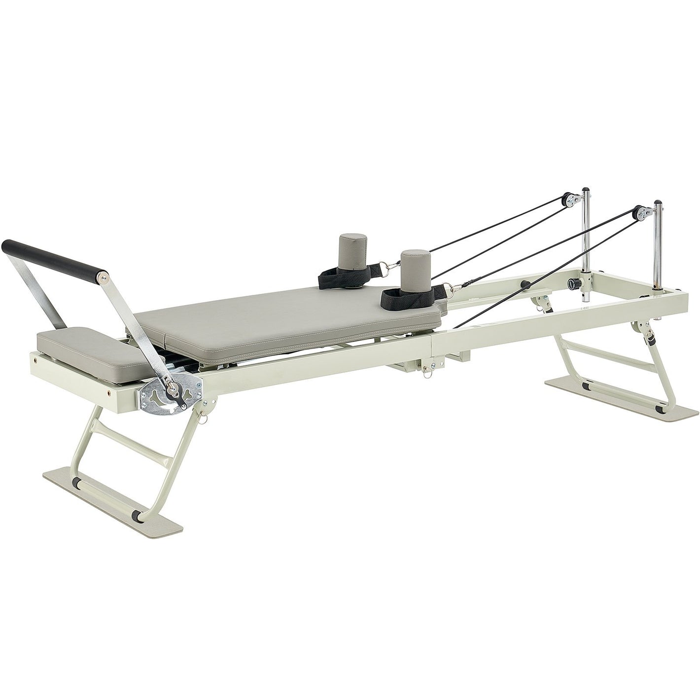 VEVOR Foldable Pilates Reformer Metal - White