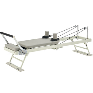 VEVOR Foldable Pilates Reformer Metal - White