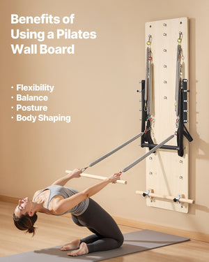 VEVOR Wall Mounted Pilates Reformer Machine