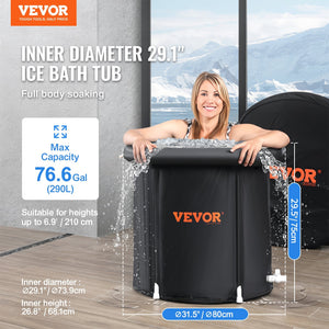 VEVOR Ice Bath Inflatable Tub - 76.6 Gal