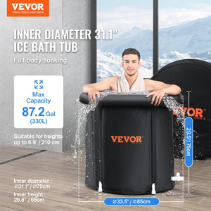 VEVOR Ice Bath Inflatable Tub - 87.2 Gal