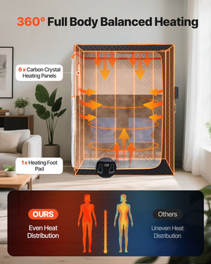 VEVOR 2 Person Portable Infrared Sauna for Home