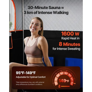 VEVOR 2 Person Portable Infrared Sauna for Home