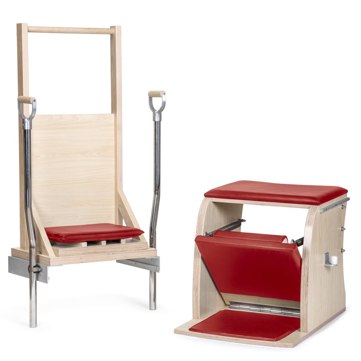 Elina Pilates Combo Chair With Back__Red