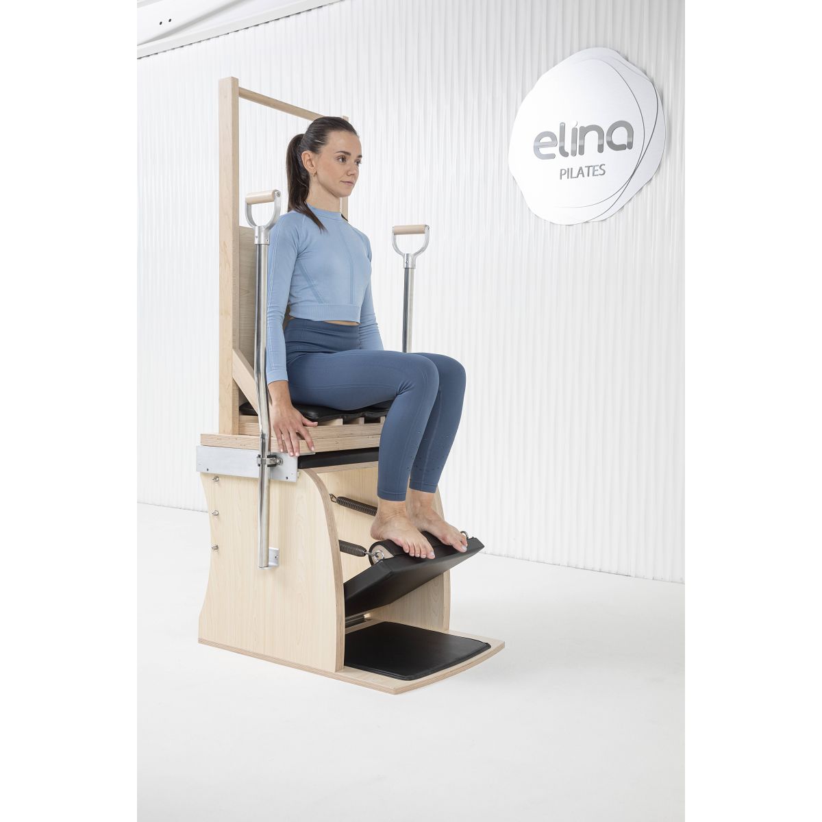 Elina Pilates Combo Chair With Back__Black