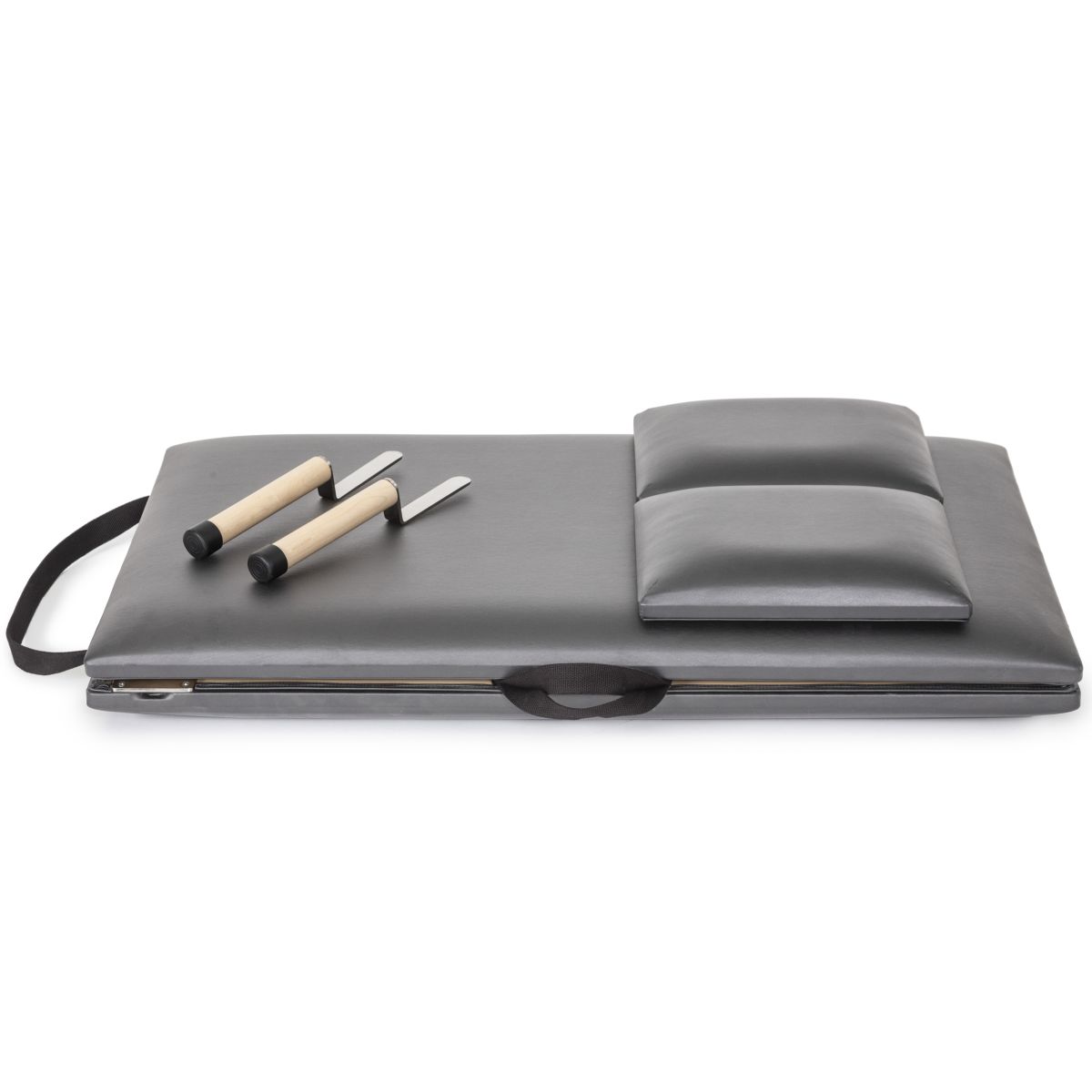 Elina Pilates Folding Mat With Handles__Grey