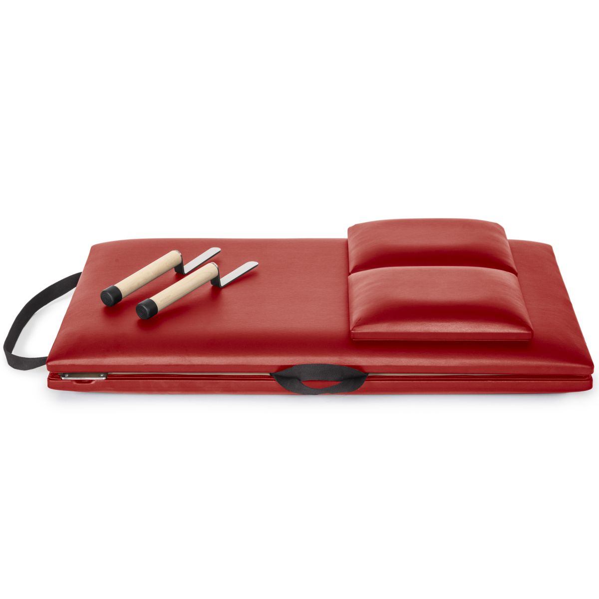 Elina Pilates Folding Mat With Handles__Red