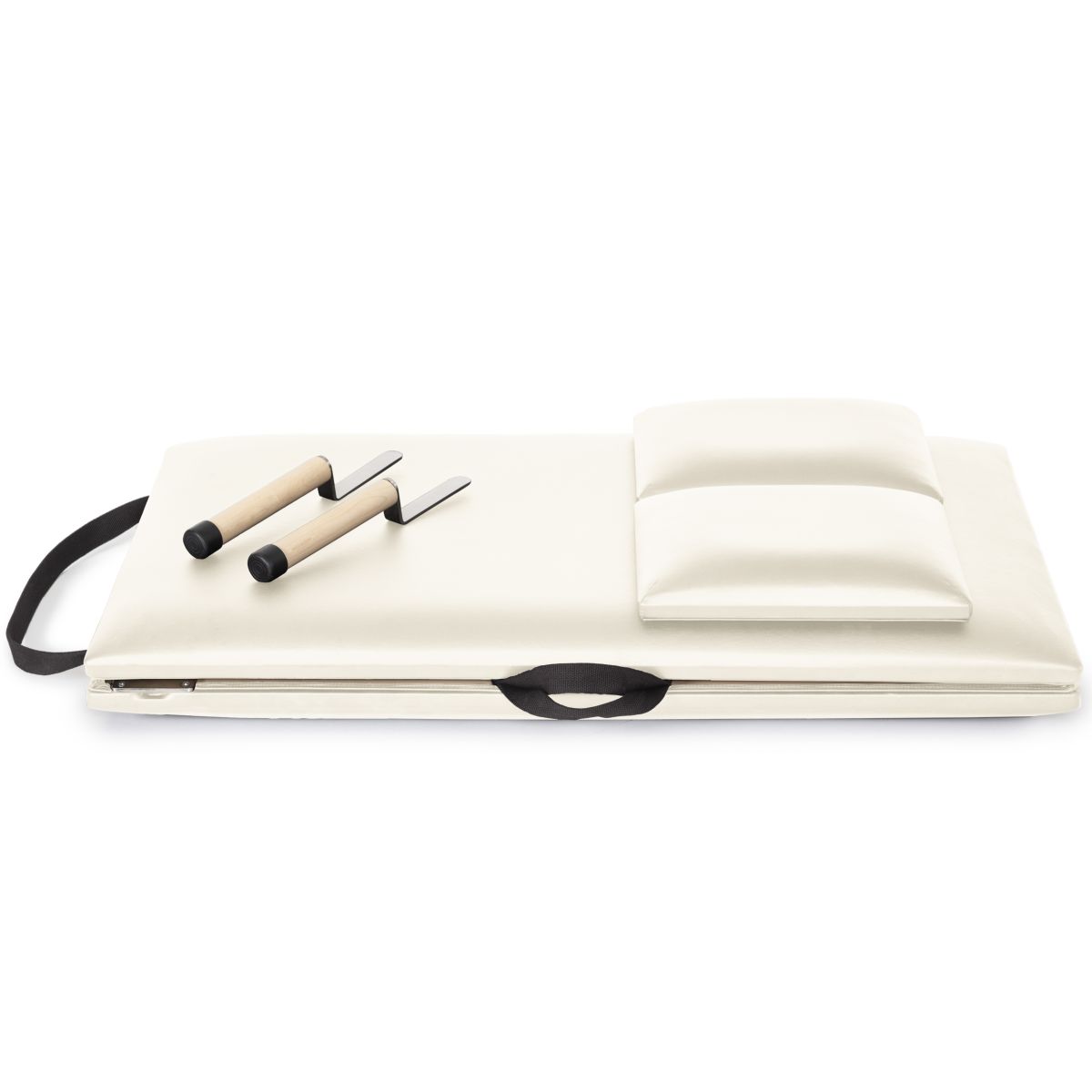 Elina Pilates Folding Mat With Handles__Ivory