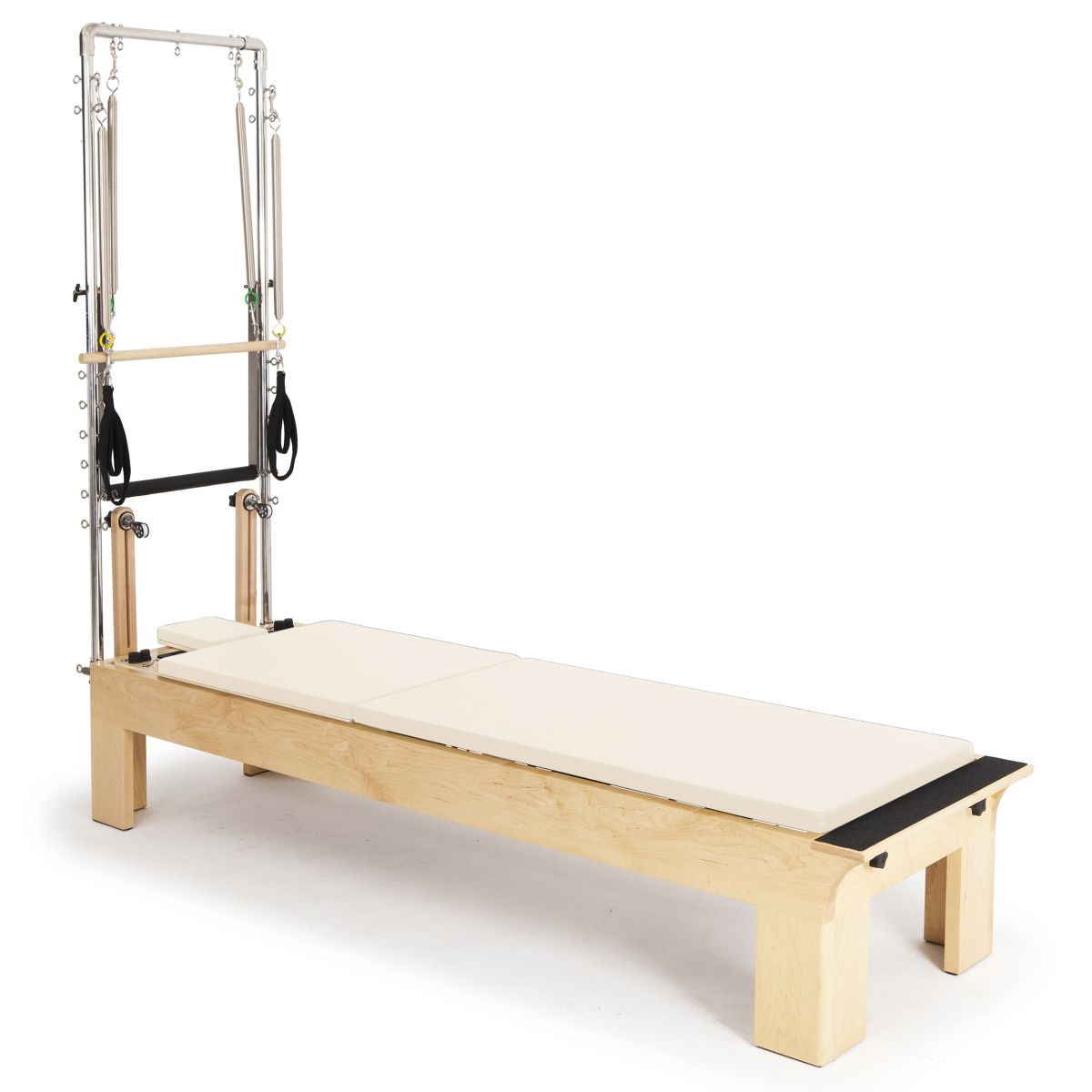 Elina Pilates Wooden Physio Reformer With Tower__Ivory