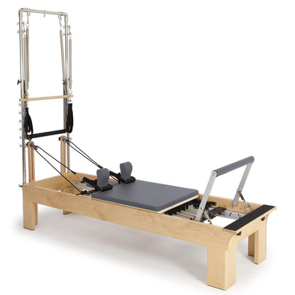 Elina Pilates Wooden Physio Reformer With Tower__Grey