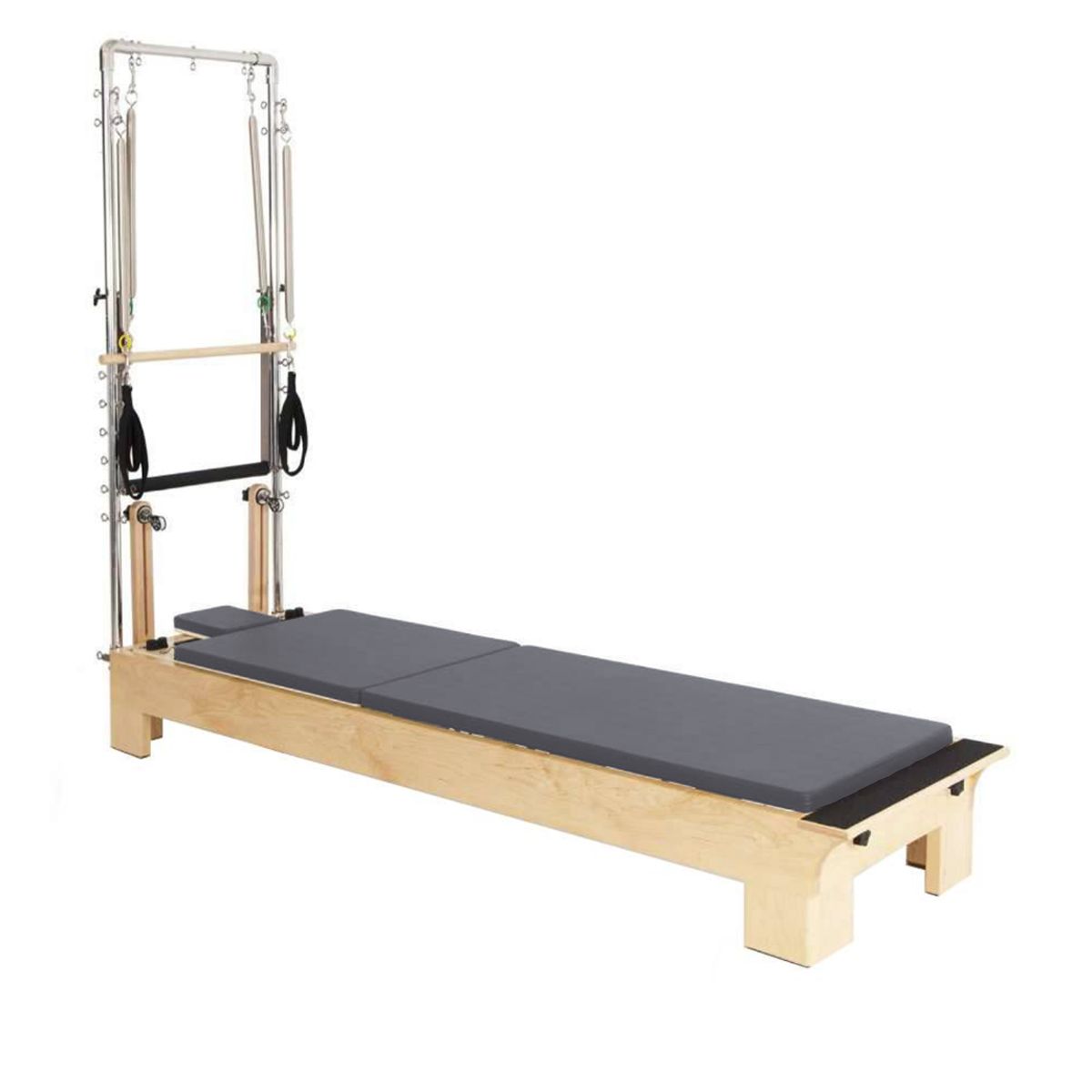 Elina Pilates Wooden Reformer With Tower__Grey