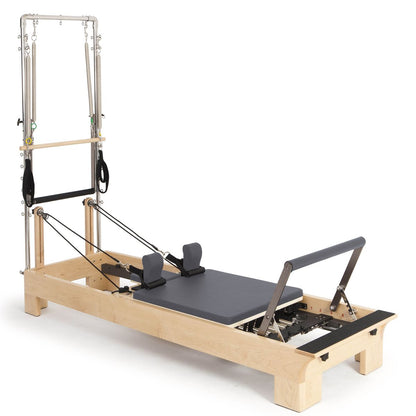 Elina Pilates Wooden Reformer With Tower__Grey