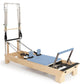 Elina Pilates Wooden Reformer With Tower__Ocean Blue