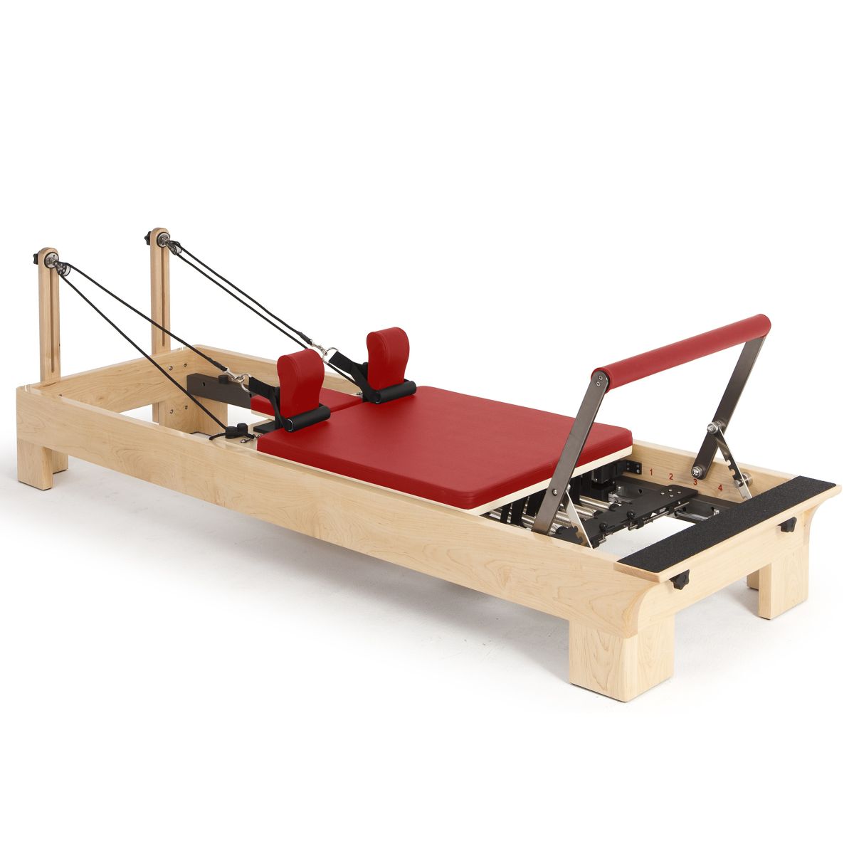 Elina Pilates Wooden Reformer__Red